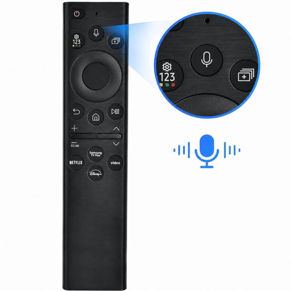 Replacement for Samsung TV Remote, for All 2019-2025 Samsung Remote Control for Smart TV with Voice Control. No Solarcell