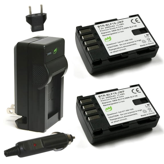 Replacement for Sigma BP-61 Battery (2-Pack, 2000mAh) and Charger