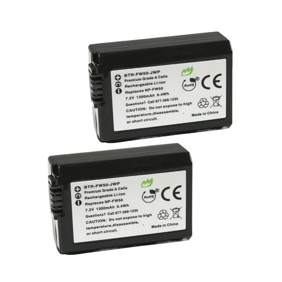 Replacement for Sony Alpha ILCE-7M2 Battery (2-Pack, 1200mAh)