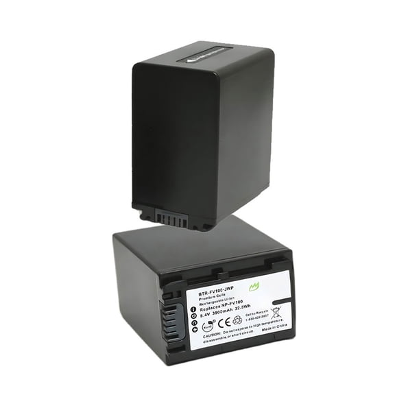 Replacement for Sony DCR-SX85 Battery (2-Pack, 3900mAh)