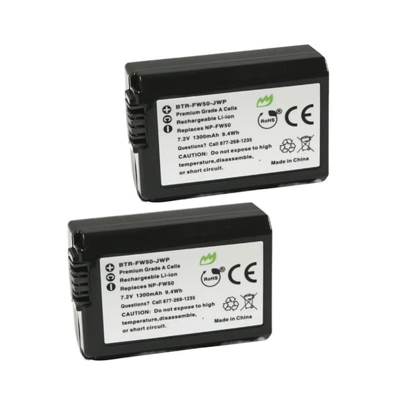 Replacement for Sony DSC-RX10 IV Battery (2-Pack, 1200mAh)