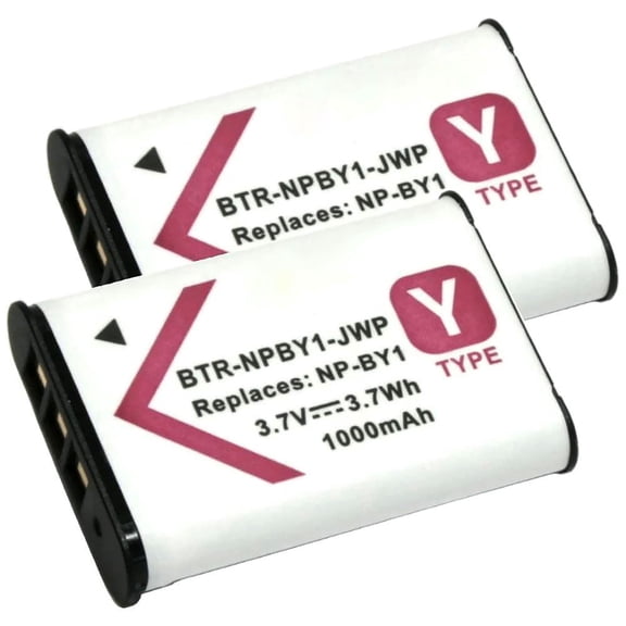 Replacement for Sony HDR-AZ1 Action Cam Mini Battery (2-Pack, 1000mAh)