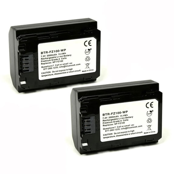 Replacement for Sony ILCZVE1 Battery (2-Pack, 2000mAh)
