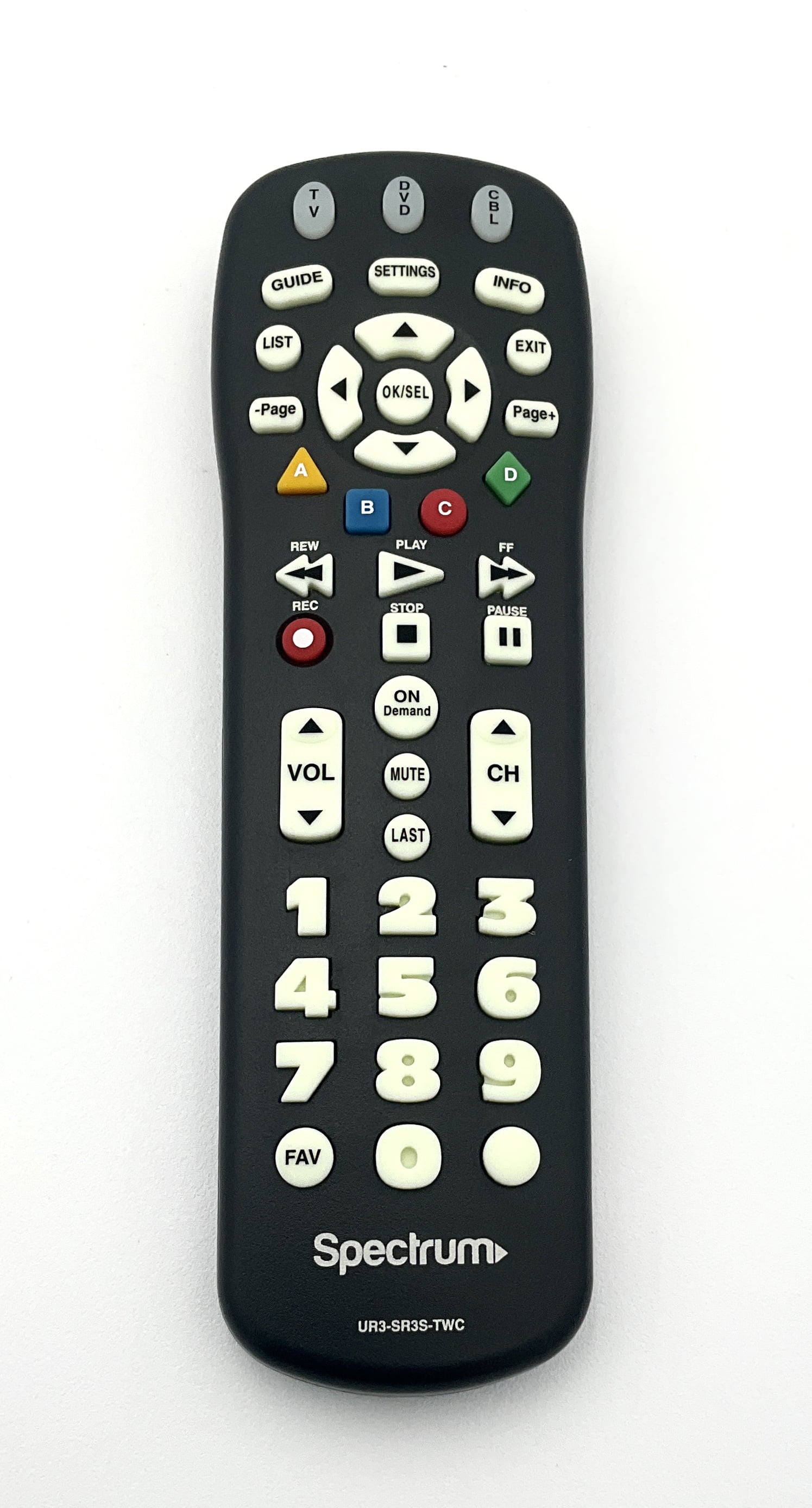 Replacement for Spectrum Remote Control UR3SR3TWC for TV 4 Pack