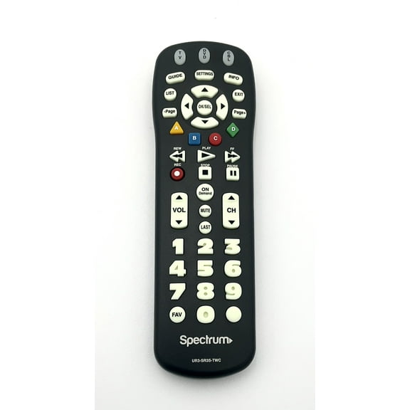 Replacement for Spectrum Remote Control UR3-SR3-TWC for TV - 4 Pack