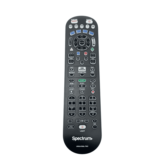 Spectrum CLIKR-5 TWC Backlit Remote Control Replacement for TV, VCR, and DVD, 1-pack