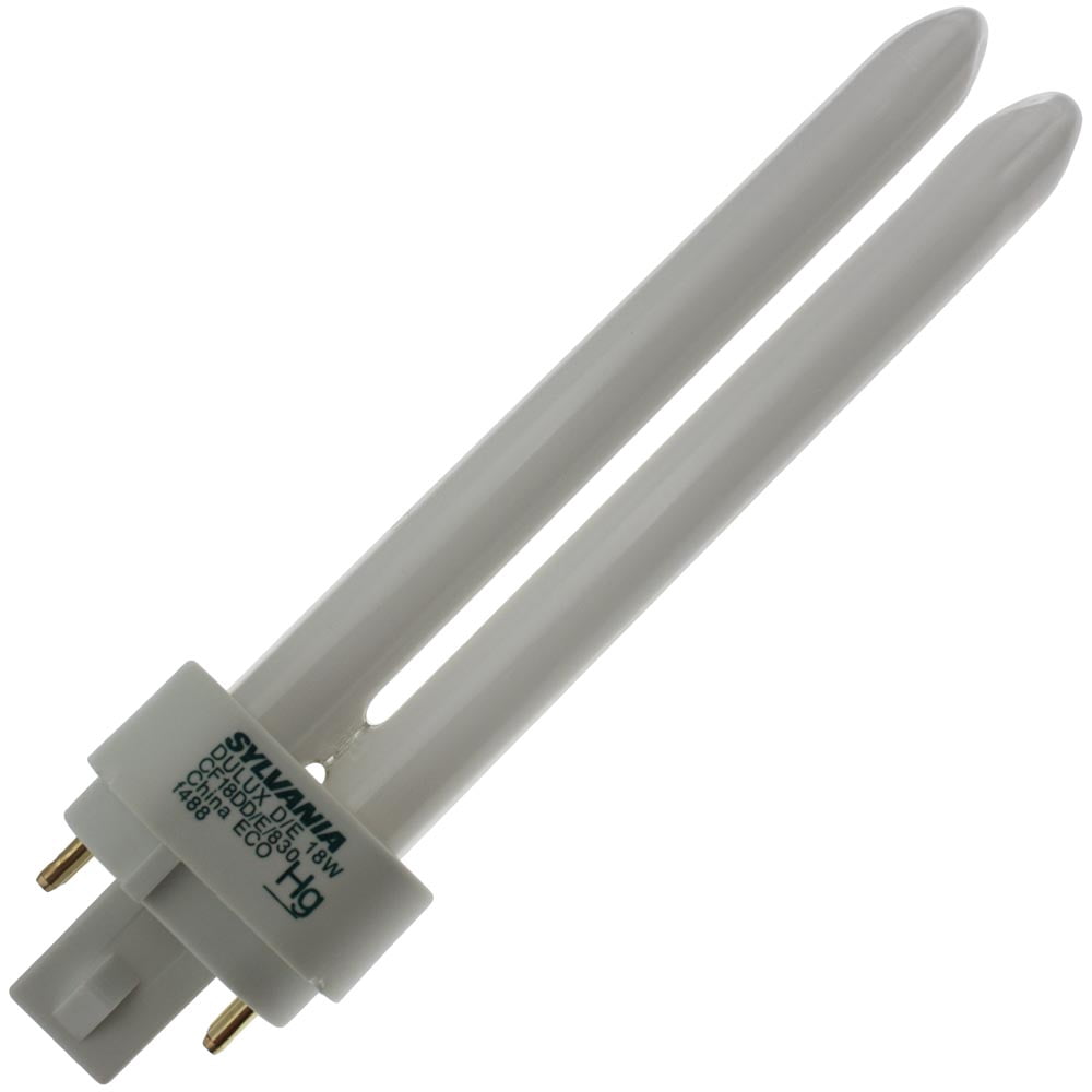 Sylvania 20724 CF18DD/E/830/ECO – 18W DULUX Ecologic Double Tube CFL, TCLP Compliant, Long Life
