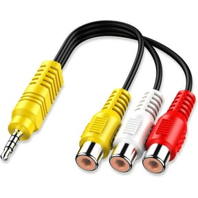 Replacement for TCL TV Video AV Component Adapter Cable,3.5mm to 3 RCA AV Input Adapter CBF Signal RCA Conversion Cable
