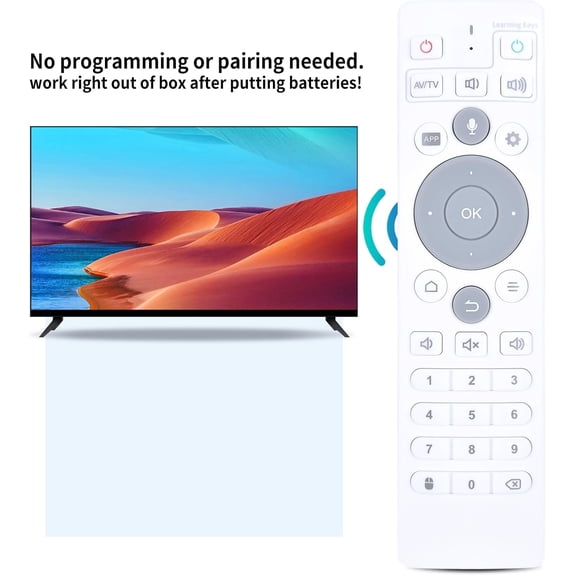 Replacement for Ubox TV Set-Top Box Remote Control with Voice Function Compatible Ubox10 Ubox11 Ubox12 UB11 UB10 UB12