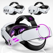 Head Strap for Meta Quest 3 / Quest 3S, Adjustable Elite VR Headset Strap with Dual Knobs, Ergonomic Pressure Relief Comfort Headband for Extended VR Gaming & Fitness