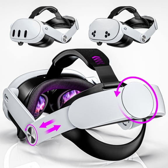 Head Strap for Oculus Meta Quest 3/3S,VR Headset Accessories Strap with Double Knobs Adjustable Elite Headstra,Enhanced Comfort Gaming Immersive VR Accessories