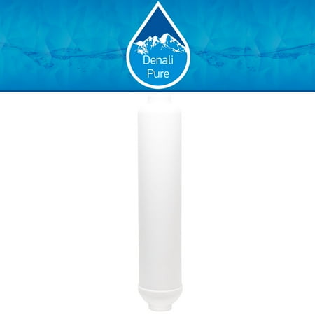 Replacement iSpring RCC7 Inline Filter Cartridge - Universal 10-inch Cartridge for iSpring 123Filter 5-Stage 75GPD REVERSE OSMOSIS SYSTEM - Denali Pure Brand