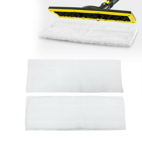 Replacement mop for Karcher SC Set for EASYFIX Floor SC1 SC2 SC3 SC4 SC5 Nozzle Microfiber Cloth , White (2 PC.)