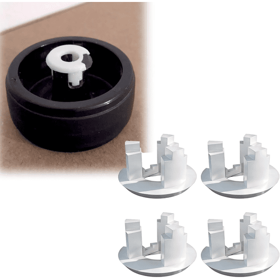Replacement wheel repair brackets for Levoit LVAC-200 vacuum cleaners - 4-pack, for repairing damaged wheel seats or detached brush wheels.