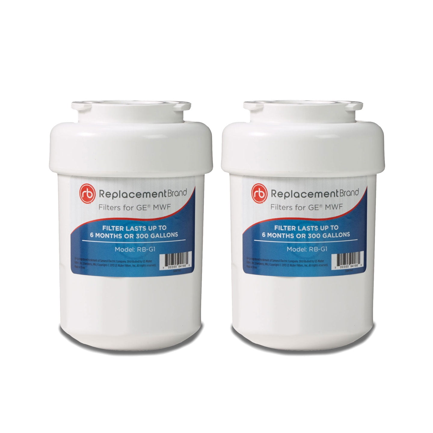 ReplacementBrand Refrigerator Water Filter Compatible with GE MWF
