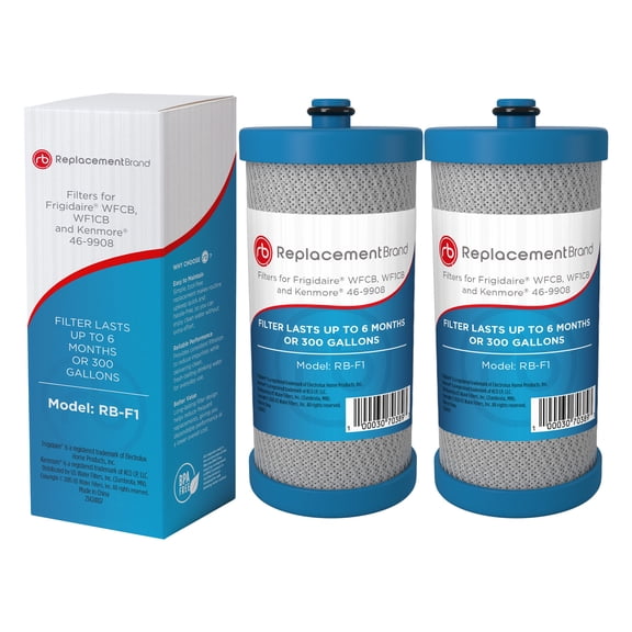 ReplacementBrand WFCB WF1CB Comparable Replacement for Frigidaire WFCB WF1CB PureSource Refrigerator Water Filter 2 Pack