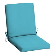 Mainstays 37"L x 19.5"W Aqua Blue 1 Piece Rectangle Outdoor Chair Cushion