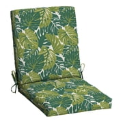 Mainstays 37"L x 19.5"W Green Leaf 1 Piece Rectangle Outdoor Chair Cushion