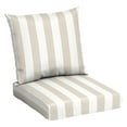 thumbnail image 1 of Mainstays 45"L x 22.75"W Tan Cabana Stripe Rectangle Outdoor 2-Piece Deep Seat Cushion, 1 of 8