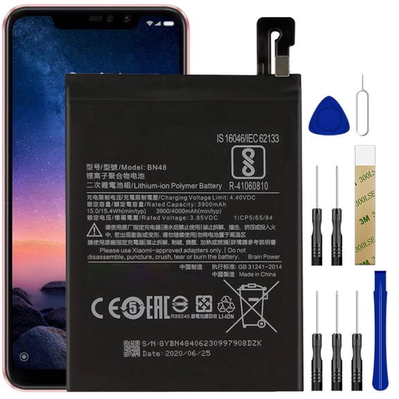 Replacemetn Battery LTF21A for Xiaomi Redmi Note 6 Pro Tool