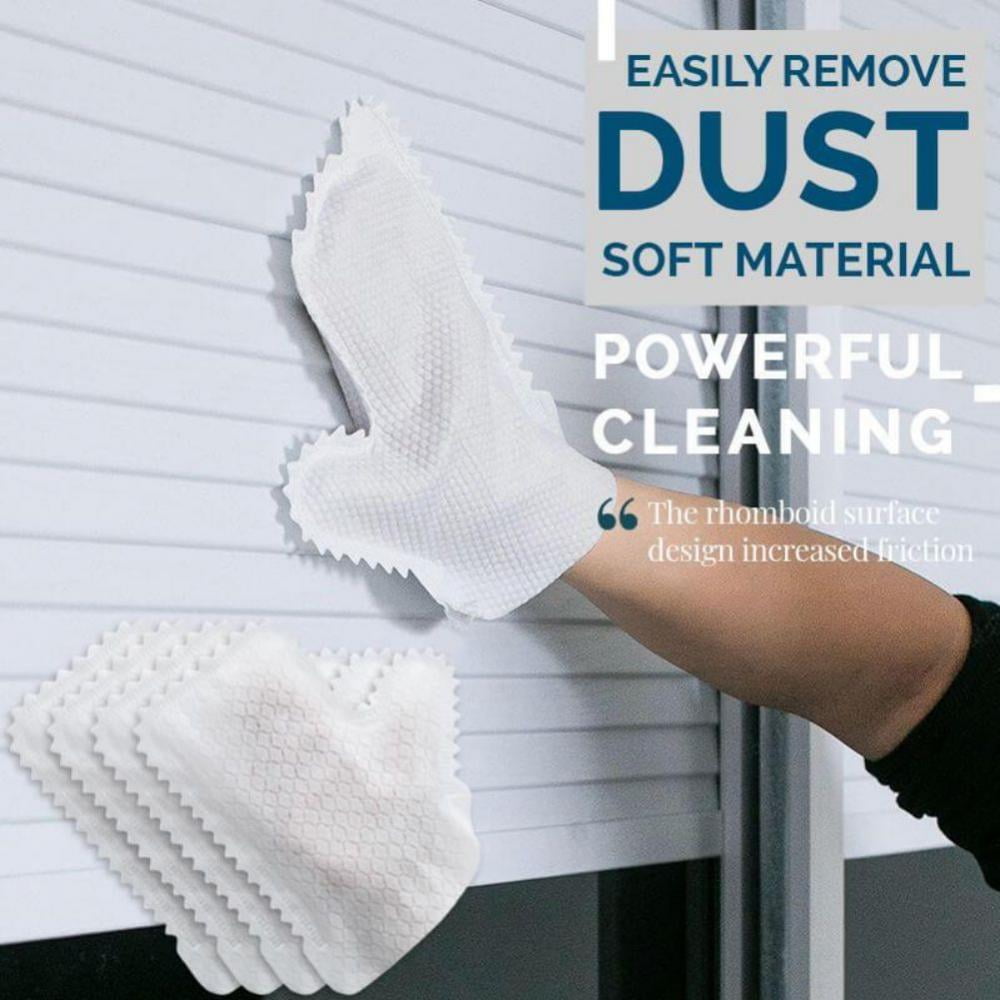 Replaces Microfiber Dusting Cloths, Dust Wipes, Feather Dusters. Grabs and Locks in Dust, Pet Hair, and Allergens for The Best Cleaning Possible Dual-Sided Disposable,10 Mitts