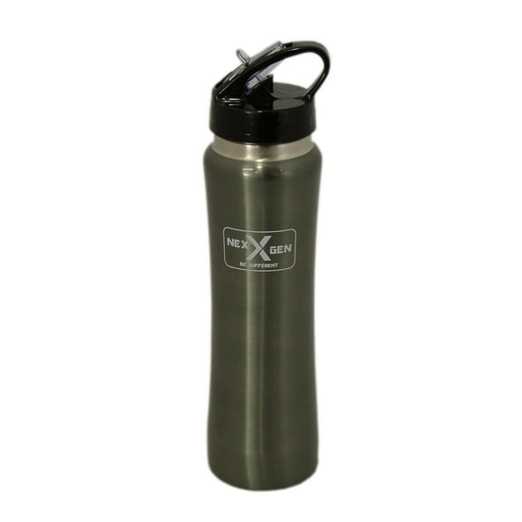 NexGen C01S162-B 26 oz Single Wall Stainless Steel Sports Bottle - Black
