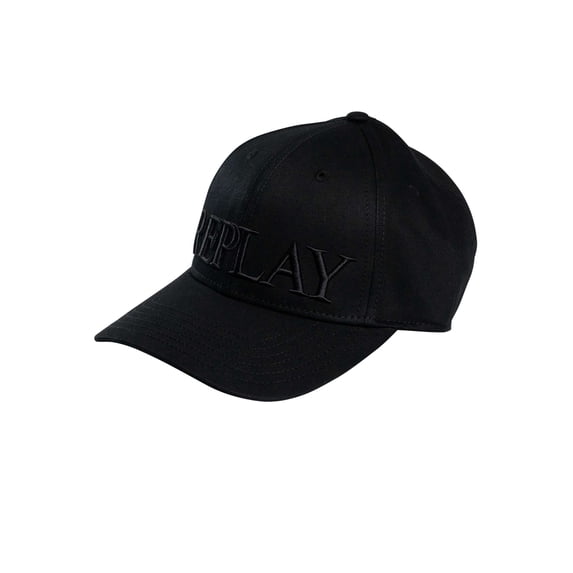 Replay Big Logo Baseball Cap, Black