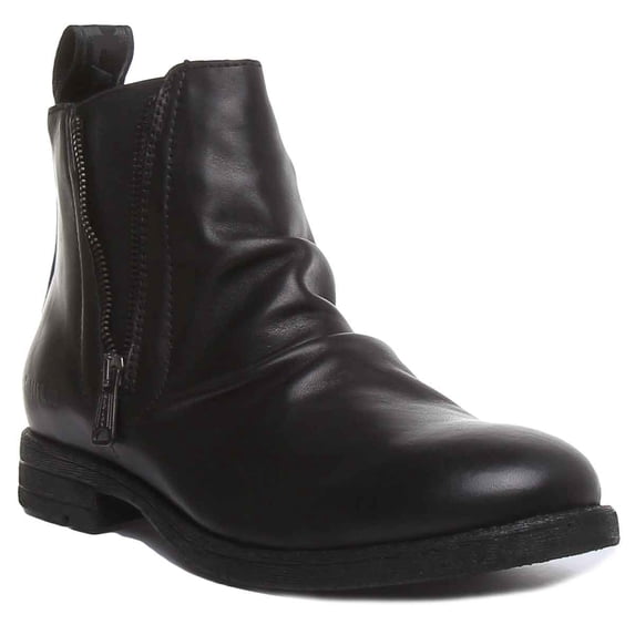Replay Carron Men's Zip Up Chelsea Boots In Black Size 11.5
