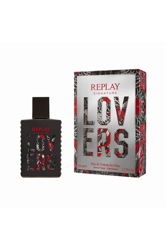 Replay Men's Signature Lovers EDT Spray 3.4 oz Fragrances 8011889500293