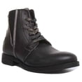 thumbnail image 1 of Replay NewKirk Men's Side Zip Lace Up Chelsea Boots In Stone Size 7, 1 of 6