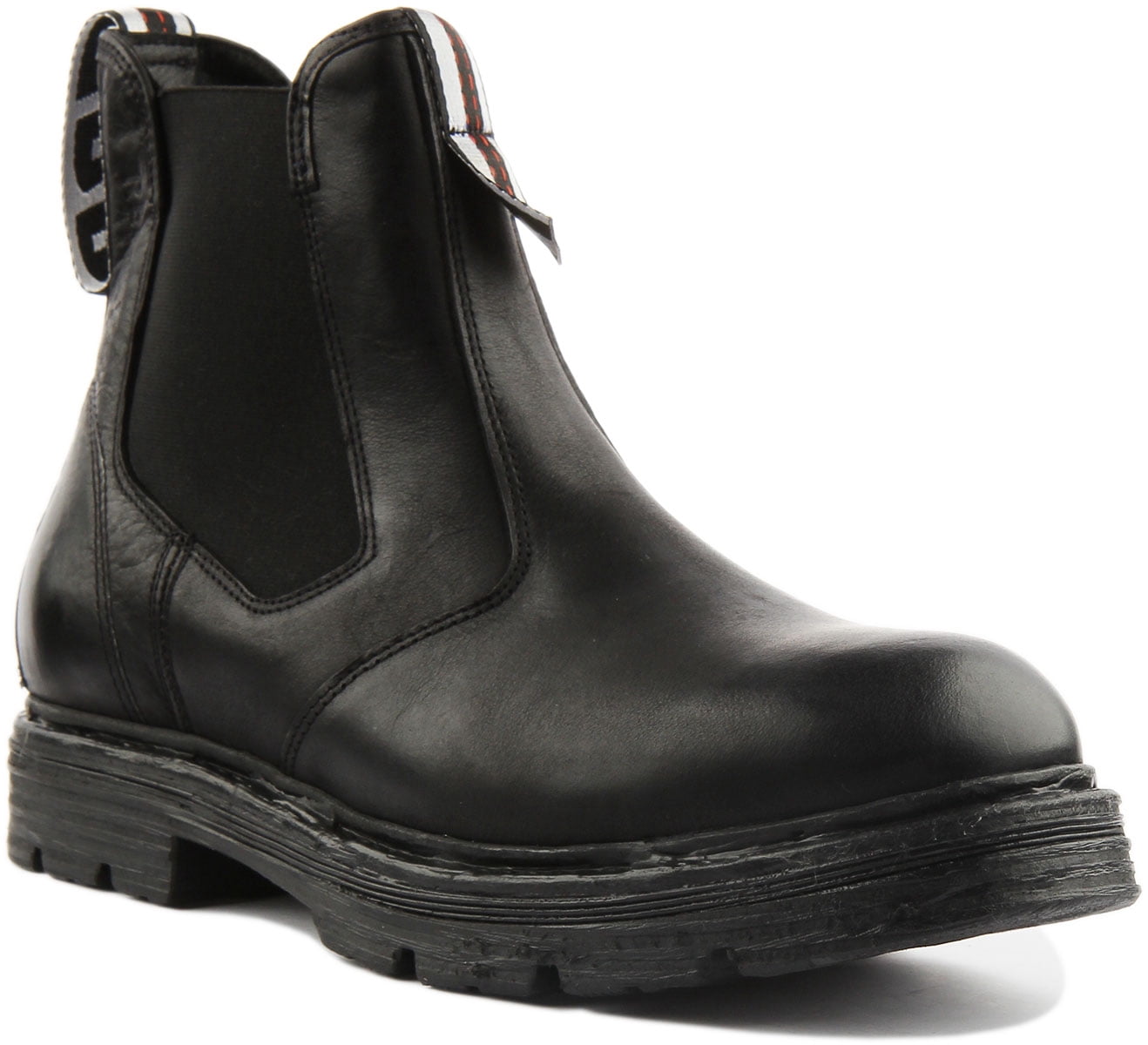 Replay Reserve Men's Leather Chelsea Boots In Black Size 11 - Walmart.com