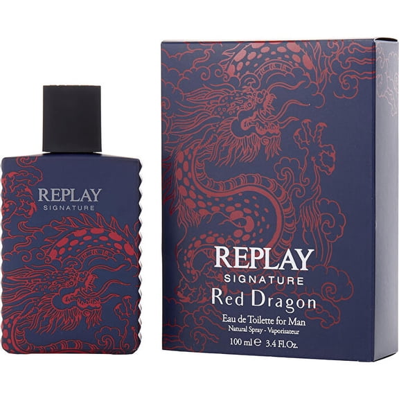Replay Men's Signature Red Dragon EDT Spray 3.4 oz Fragrances 8011889500231