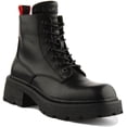 thumbnail image 1 of Replay Westway Women's Lace Up Platform Vegan Ankle Boots In Black Size 7, 1 of 6
