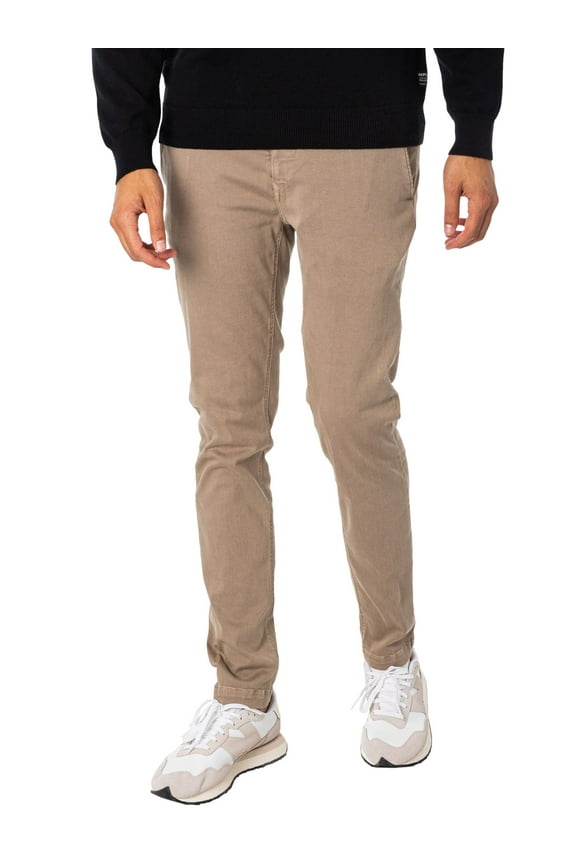 Replay Zeumar Hyperflex Slim Chinos, Beige