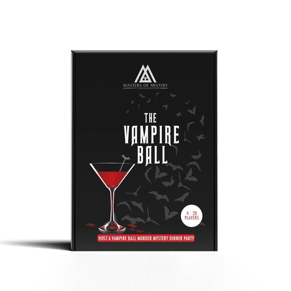 Replay-able Vampire Ball Murder Mystery Dinner Party Game for Up to 20 Adults - Host A Halloween Dinner Party Game Night - Vampire Theme Dracula Themed Dinner Party Game V2
