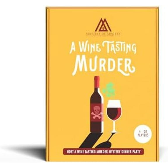Replay-able Wine Tasting Murder Mystery Dinner Party Game for Up to 20 Adults Host Your Own Wine-Themed Game Night Immersive Mystery Experience Medium English 4-20 Players