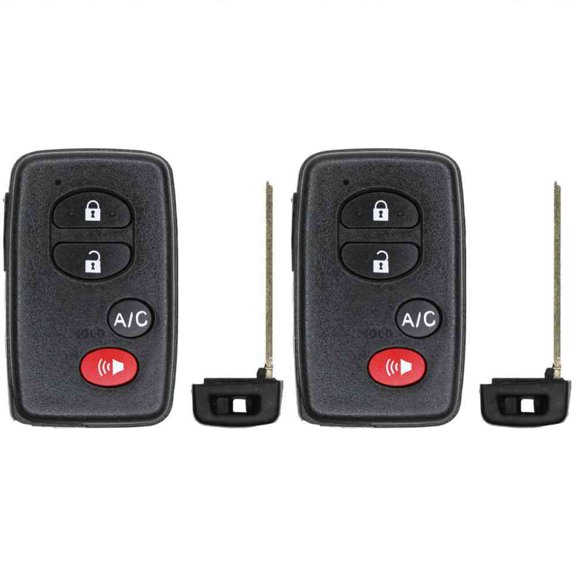 Replcament Smart Key Fob for Toyota Prius 2010 FCC Part Number 89904-47352 89904-47351 89904-47350 Pack of 2