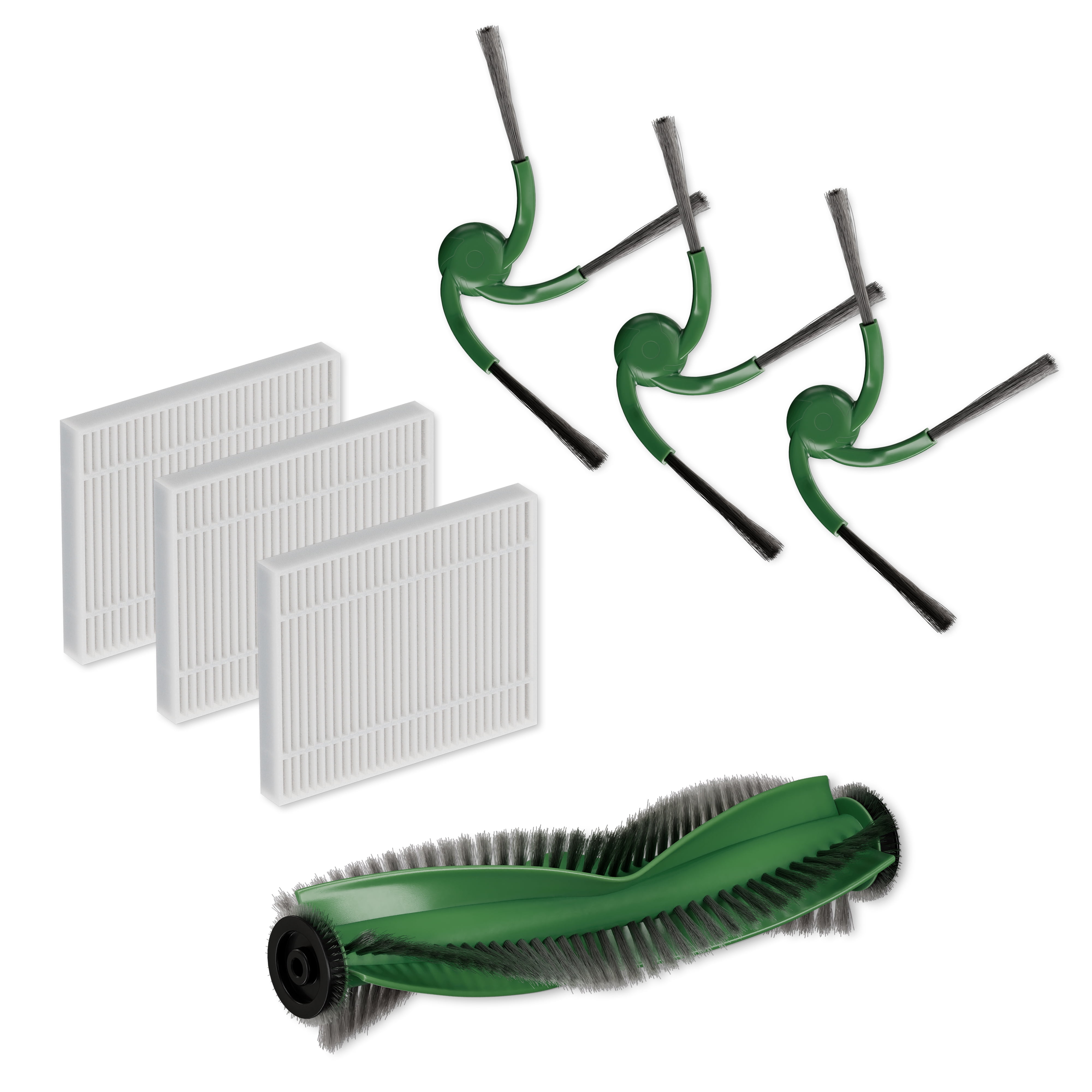 iRobot Authentic Replenishment Kit for Roomba® 110 (1100) Combo & Vac Robot Models, 3 Filters, 3 Edge-sweeping Brushes, 1 Multi-surface Bristle Brush