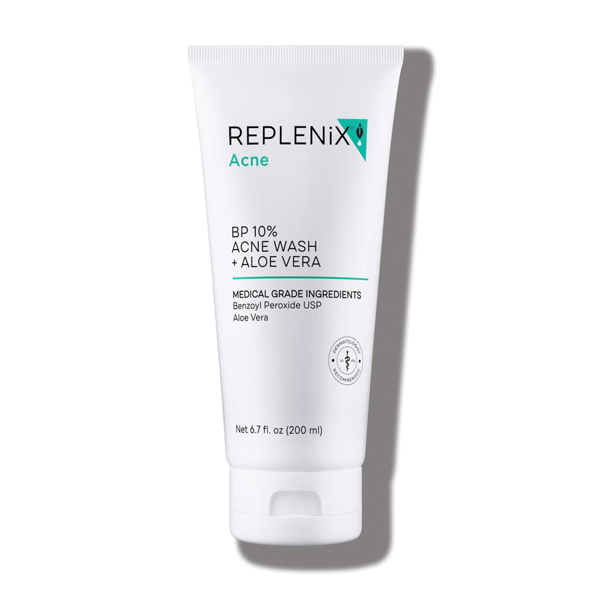Replenix BP 10 Acne Wash + Aloe Vera, OilFree Benzoyl Peroxide Face