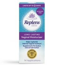 Replens Long-Lasting Vaginal Moisturizer Gel with Reusable Applicator, 14 Count