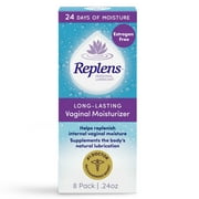 Replens Long-Lasting Vaginal Moisturizer Gel with Single-Use Applicator, 8 Count