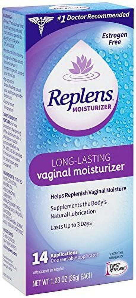 Replens Long-Lasting Vaginal Moisturizer with Reusable Applicator, 35-Gram Tubes (Pack of 2)