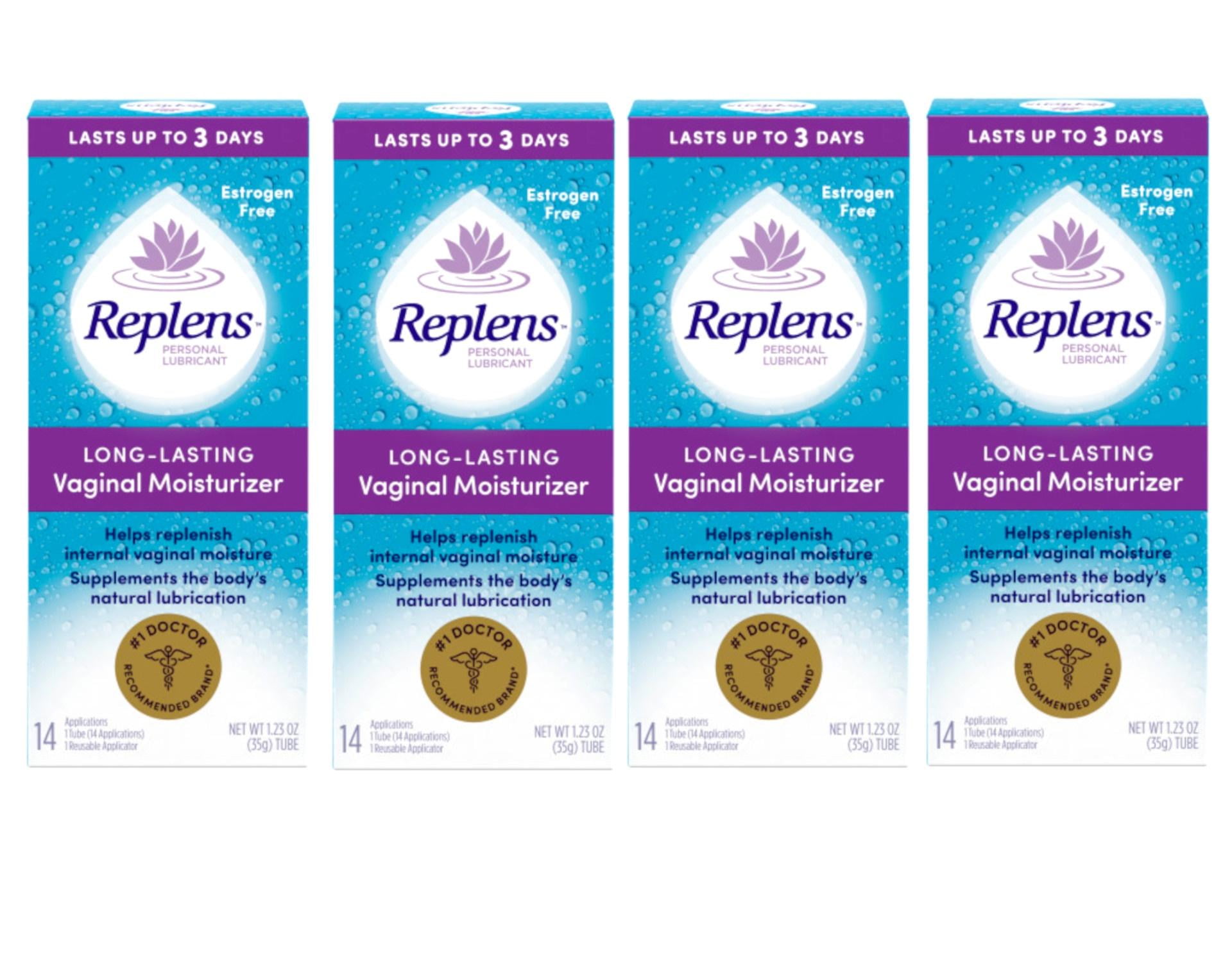 Replens Long Lasting Vaginal Moisturizing, Unscented, 1.23 Oz, 4 Pack