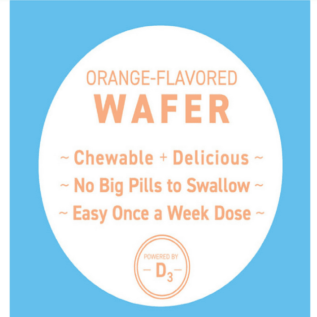 Replesta Cholecalciferol Vitamin D Deficiency Chewable Wafers, Orange