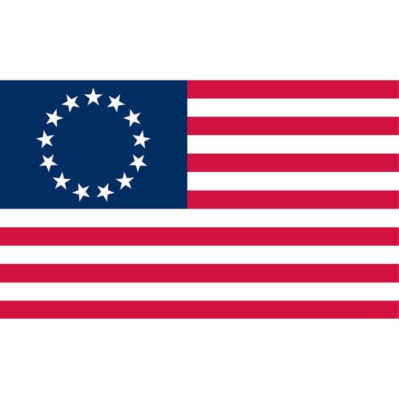 Eagle Emblems Replica Betsy Ross 1777 13-Colony Flag