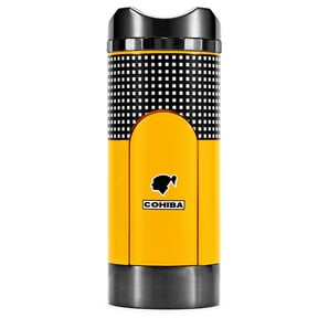 Replica Cuban Cigar Logo Metal Cigar Lighter Windproof Inflatable Three Fire Direct Punch Portable H192