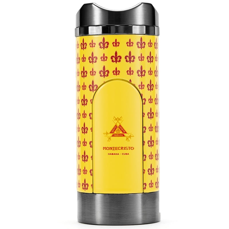 Replica Cuban Cigar Logo Metal Cigar Lighter Windproof Inflatable Three Fire Direct Punch Portable H192