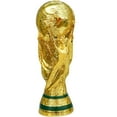 thumbnail image 1 of Replica World Cup Trophy Gold Finish Soccer Collectible for Fans, Home DÃ©cor, and Sports Enthusiasts 14cm, 1 of 1