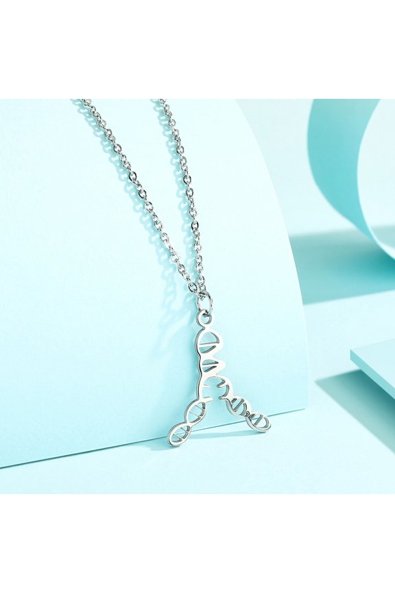 Replicating DNA Necklace Double Helix Charm Biology Jewelry Science Teacher Gift