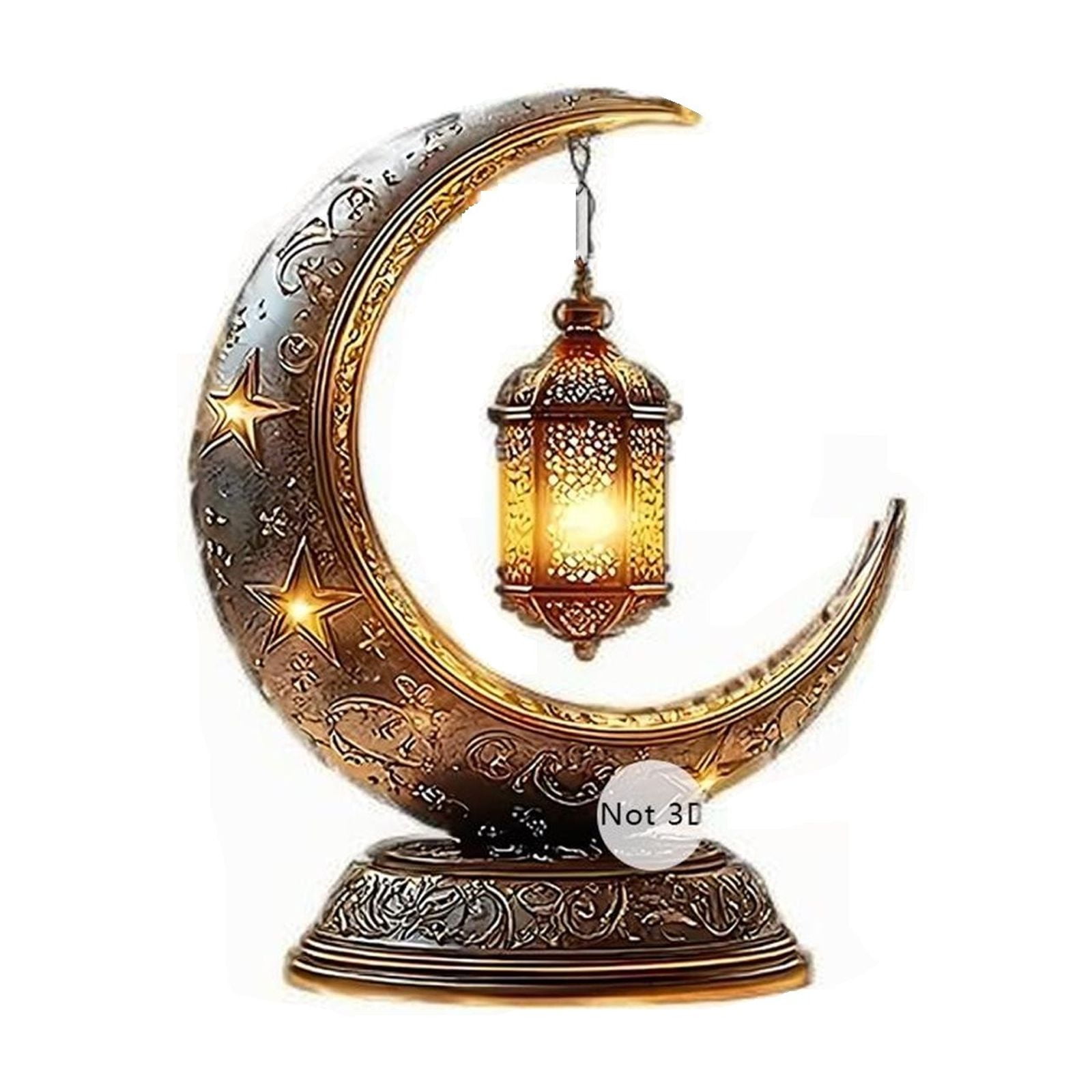 Replio 2025 Eid Table Top Decorations Muslim Arabic Eid Table Centerpieces 2D Acrylic Moon Tabletop Decorations For Festival Party Home Art Craf Gifts